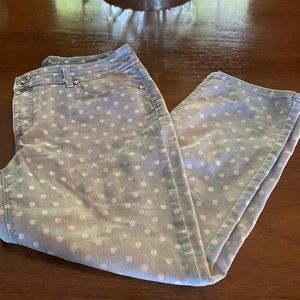 Chico’sPolka Dot Crop Jeans 0.5